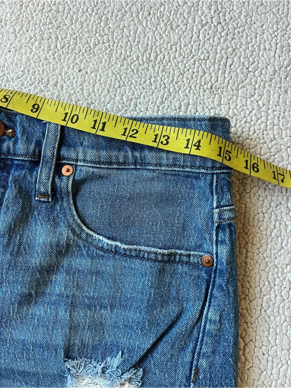 MADEWELL HIGH RISE DENIM SHORTS 29 WOMENS - Picture 9 of 9